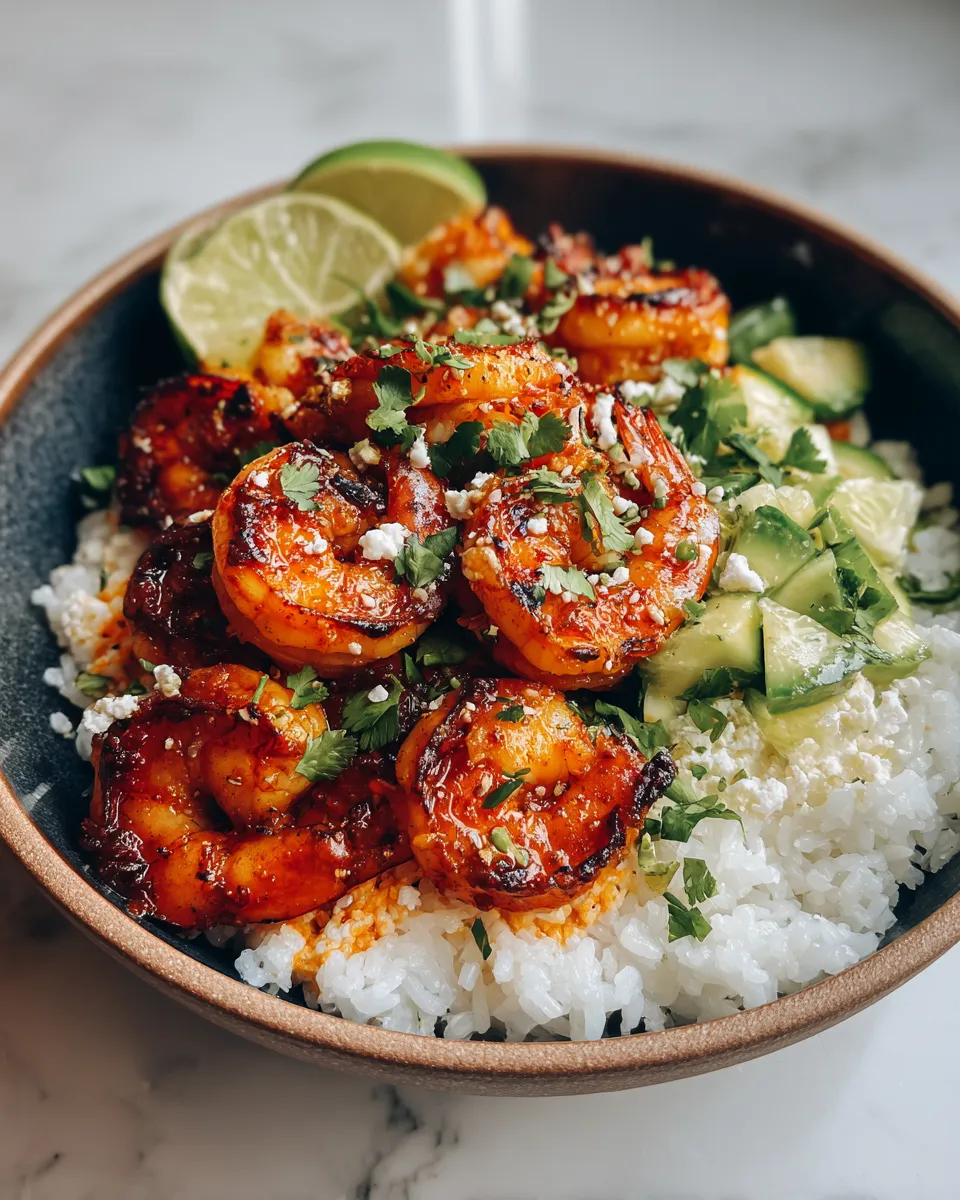 Photo of featured for Spicy Grilled Chili Lime Shrimp Bowls: A Flavor Explosion