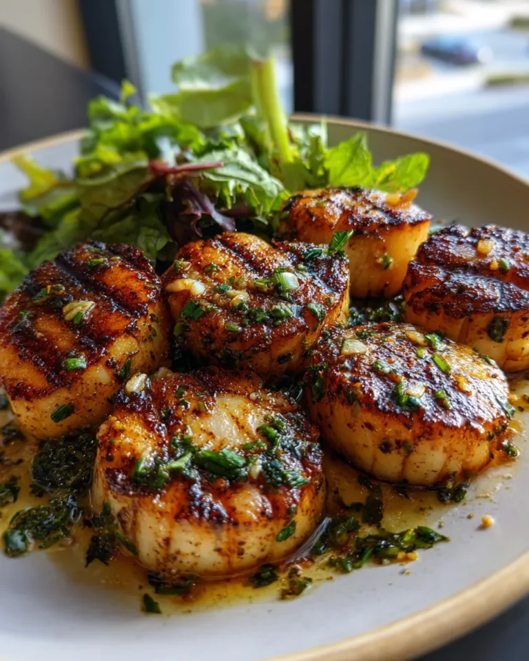 Photo of featured for Sizzling Grilled Scallops: Indulge in Garlic Herb Butter Bliss