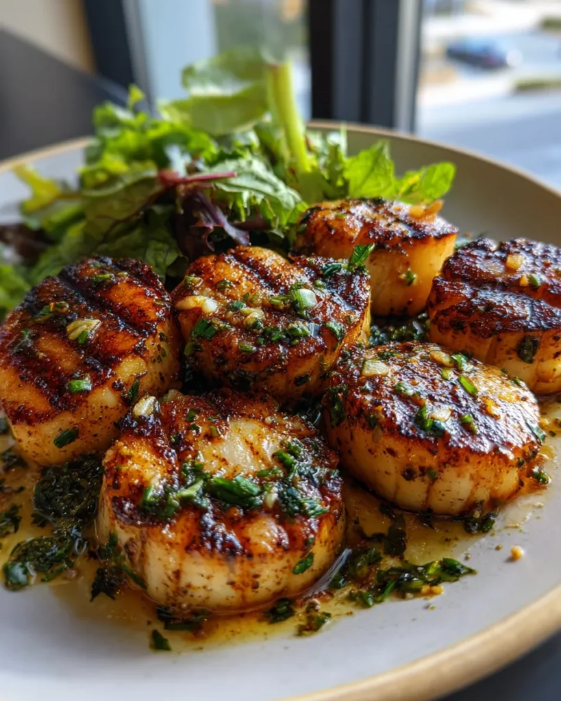 Photo of featured for Sizzling Grilled Scallops: Indulge in Garlic Herb Butter Bliss