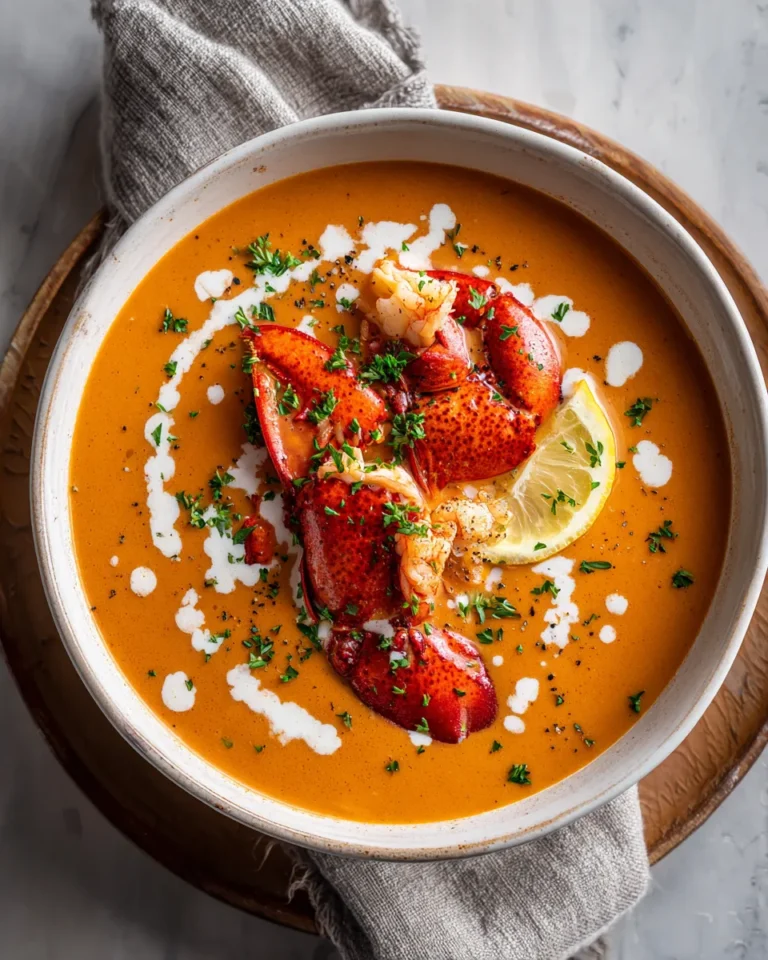 Photo of featured for Indulgent Lobster Bisque with Sherry Cream: A Decadent Delight