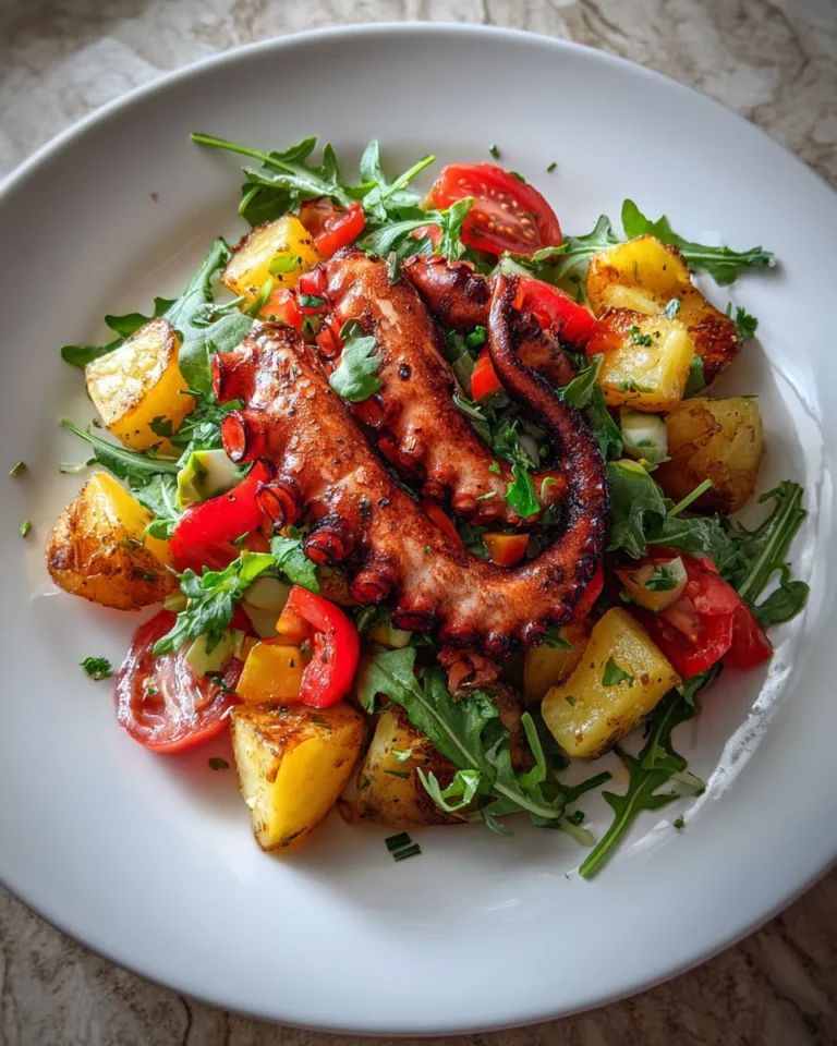 Photo of featured for Savory Mediterranean Octopus and Potato Salad: A Flavorful Delight