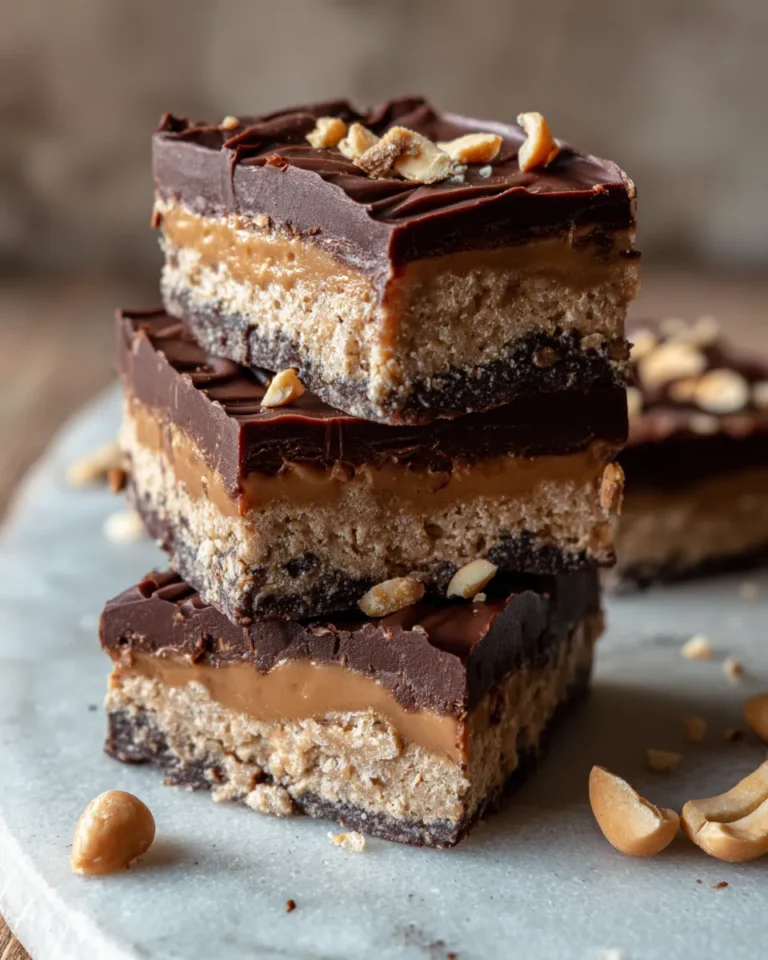 Photo of featured for Indulgent No-Bake Chocolate Peanut Butter Bars: Sinfully Delicious