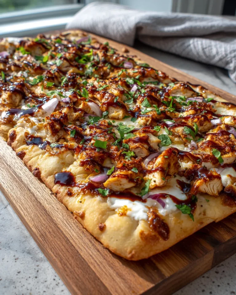 Photo of featured for Irresistible Smoky BBQ Chicken Flatbread: A Flavor Explosion