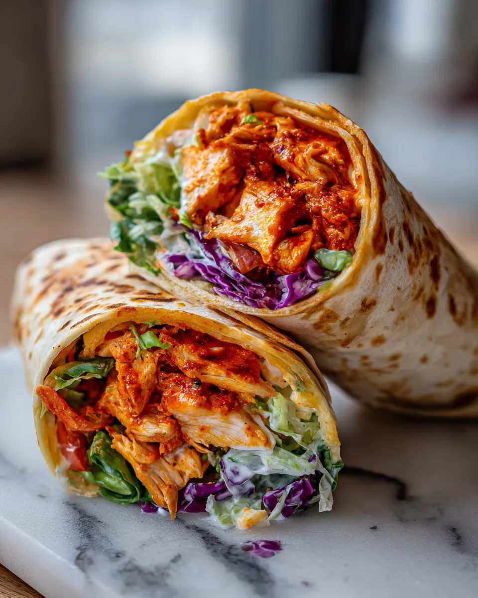 Photo of featured for Fiery and Flavorful: Spicy Buffalo Chicken Wraps