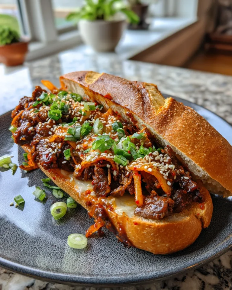 Photo of featured for Spicy Kimchi Bulgogi Cheesesteak: Mouth-Watering Fusion Delight