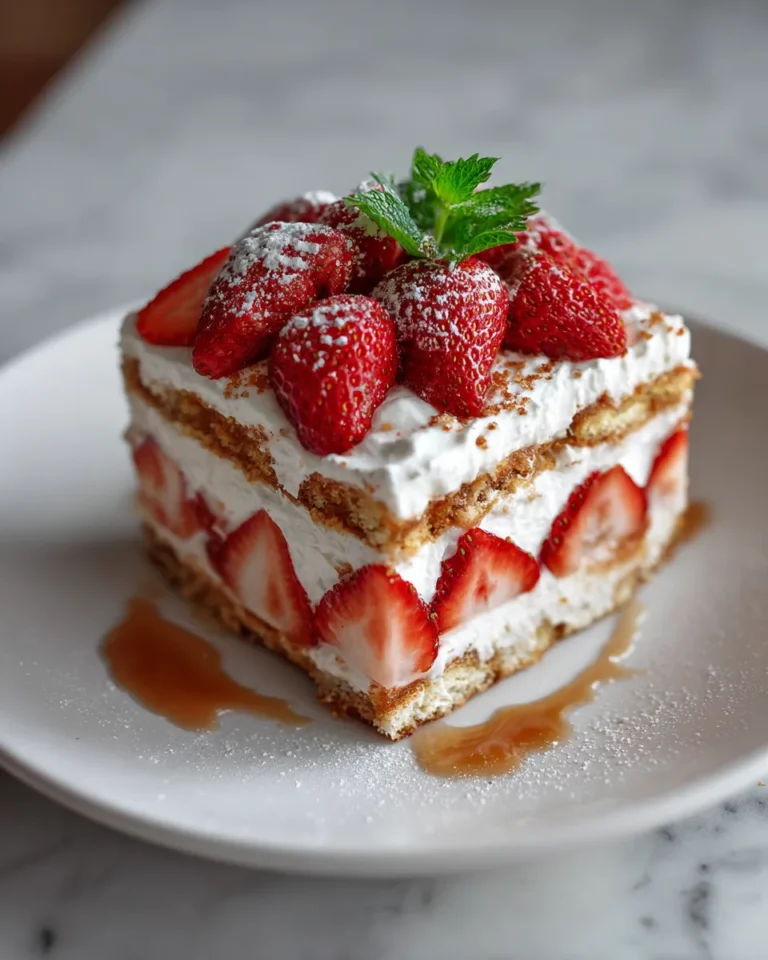 Photo of featured for Irresistible Strawberry Shortcake Icebox Cake: A Sweet Summer Delight