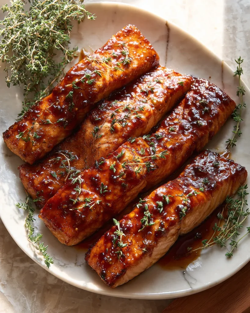 Photo of featured for Irresistible Sweet Maple Glazed Salmon Fillets: A Deliciously Decadent Dish