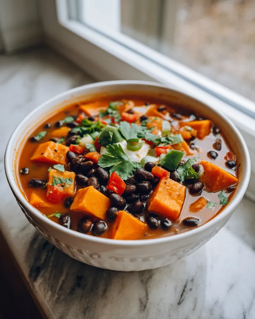 Photo of featured for Hearty Sweet Potato Black Bean Soup: A Satisfying Bowl of Comfort