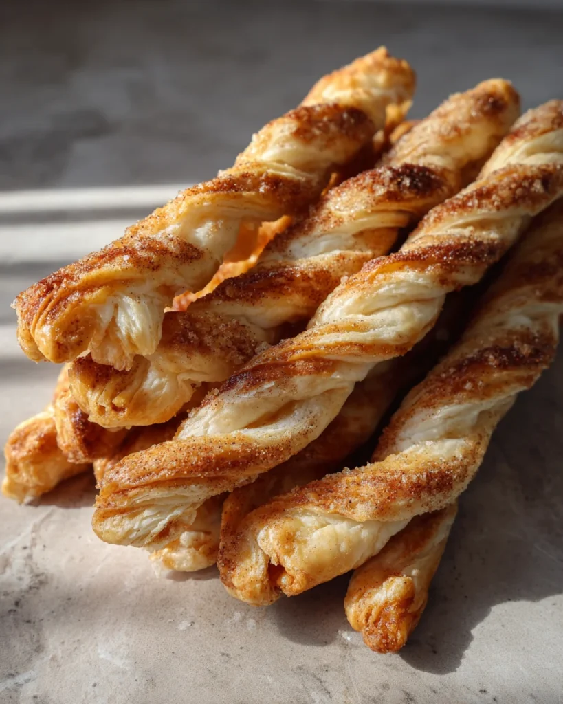 Apple Cinnamon Puff Pastry Twists