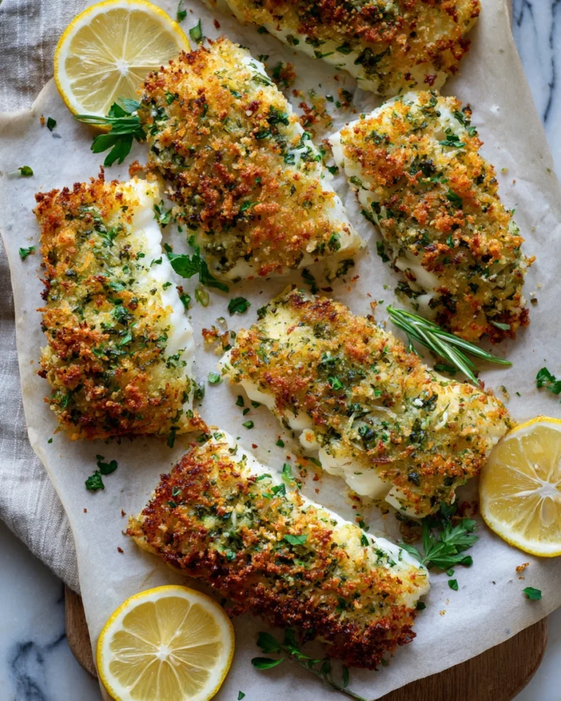 Baked Haddock with Herb Crust