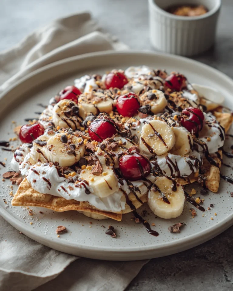 Banana Split Dessert Nachos