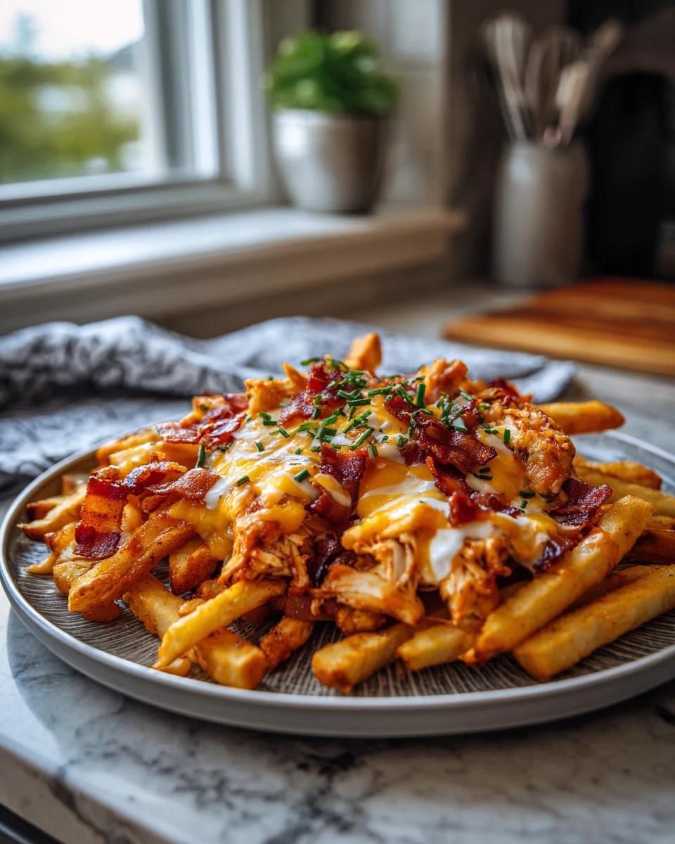 Jenny's BBQ Chicken and Bacon Loaded Fries
