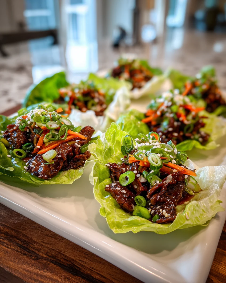 Beef Bulgogi Lettuce Wraps: Delicious Korean Delight