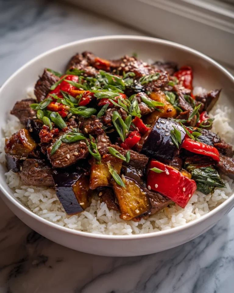 Beef and Eggplant Stir Fry