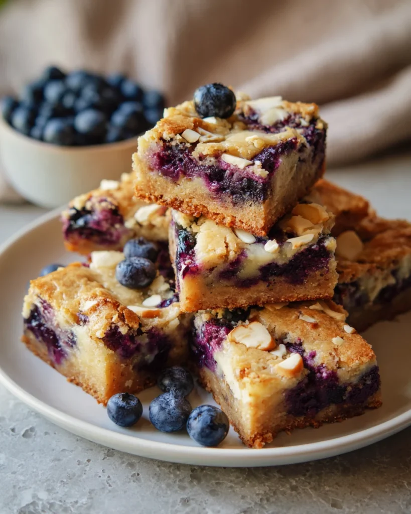 Deliciously Decadent: Blueberry White Chocolate Blondies