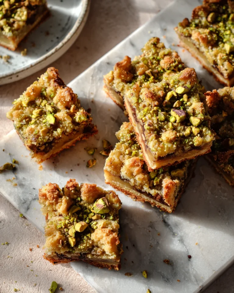 Brown Butter Pistachio Cookie Bars