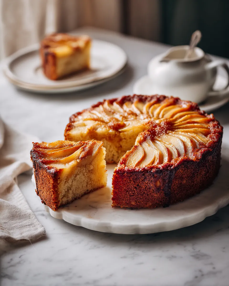 Photo of featured for Deliciously Sweet Brown Sugar Peach Cake Recipe