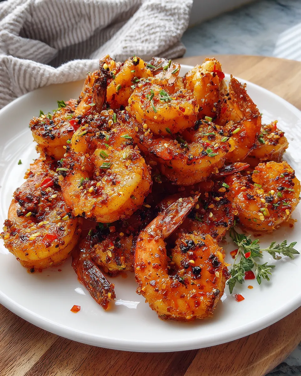 Photo of featured for Spicy Cajun Hot Honey Shrimp: A Fiery Twist on a Seafood Favorite