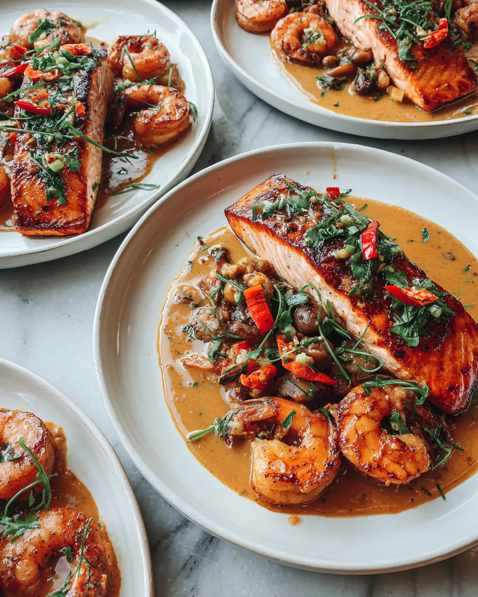 Photo of featured for Spicy Cajun Shrimp Salmon: A Flavor Explosion in Every Bite
