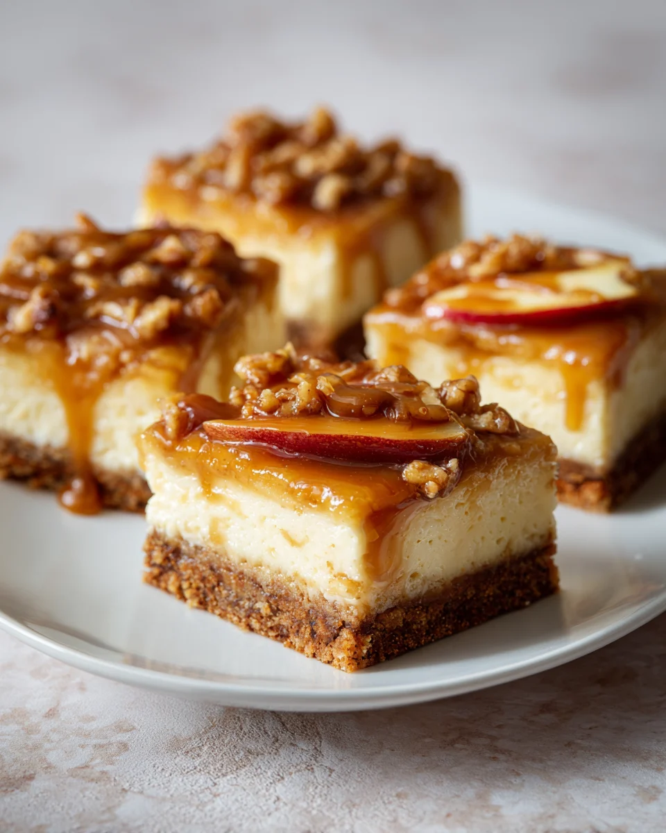Caramel Apple Cheesecake Bars Recipe