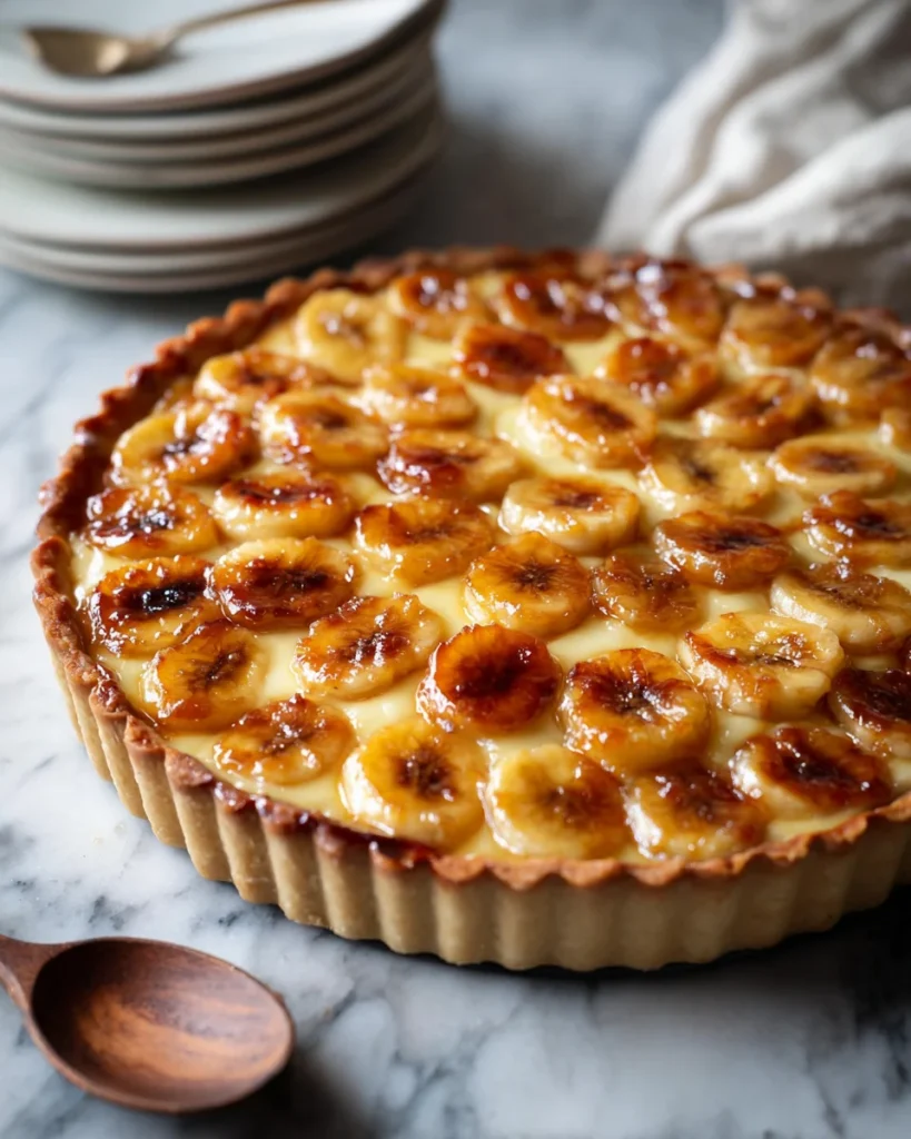 Caramelized Banana Custard Tart