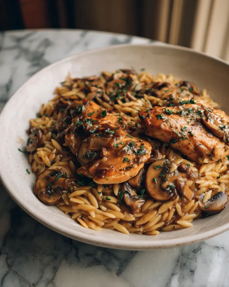 Photo of featured for Irresistible Chicken Marsala Orzo: A Flavorful Twist on a Classic Dish