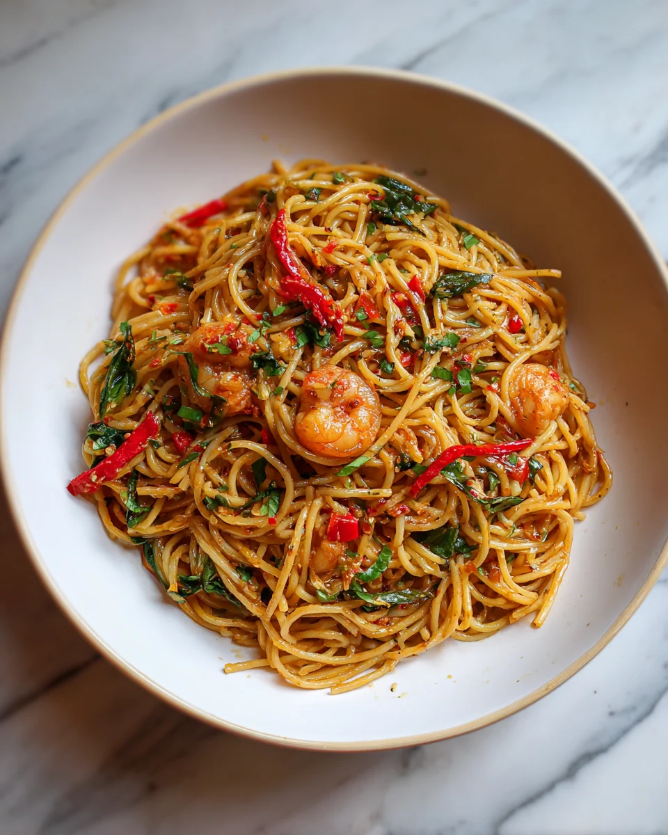 Chili Garlic Butter Noodles Recipe - Easy & Delicious