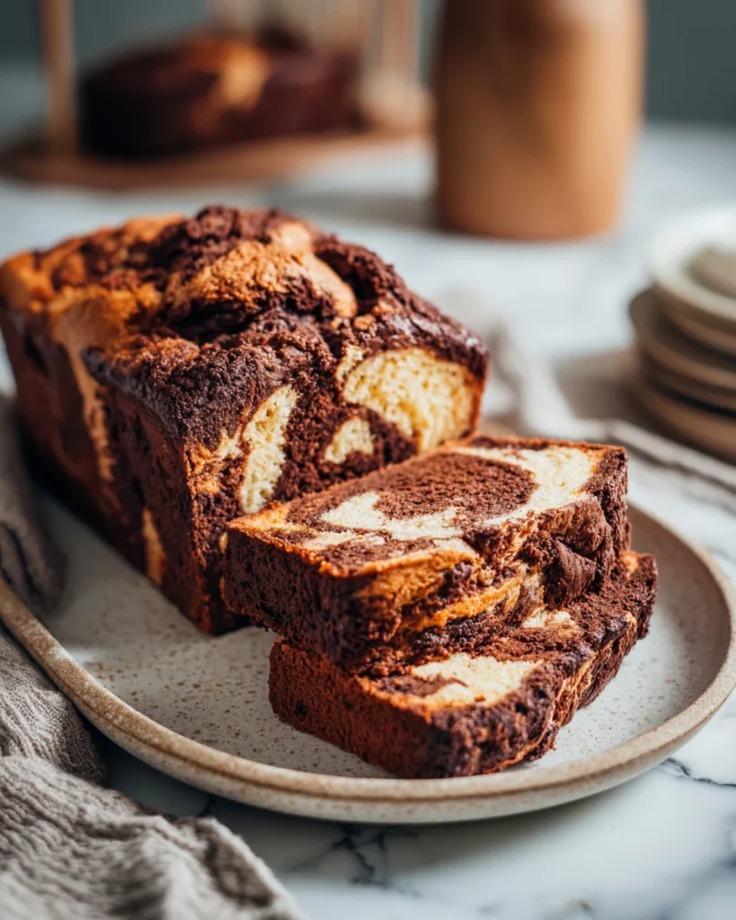Chocolate Orange Marble Loaf Cake
