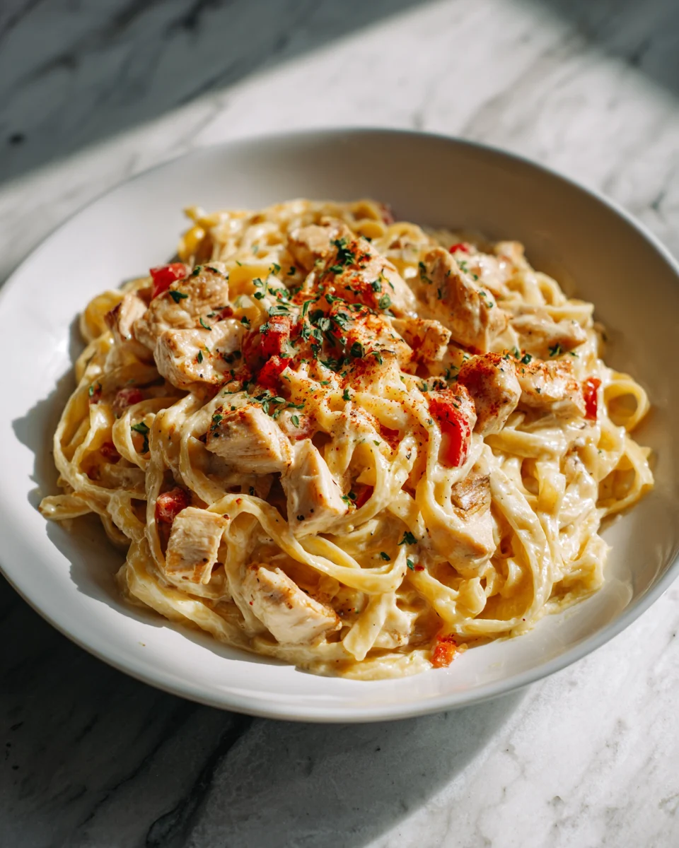 Creamy Cajun Chicken Alfredo Pasta