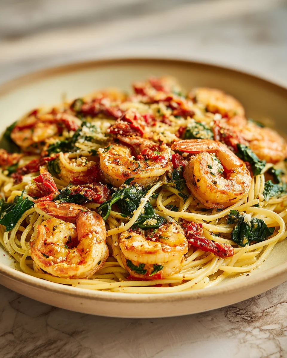 Creamy Garlic Tuscan Shrimp Recipe - Easy & Delicious Dinner