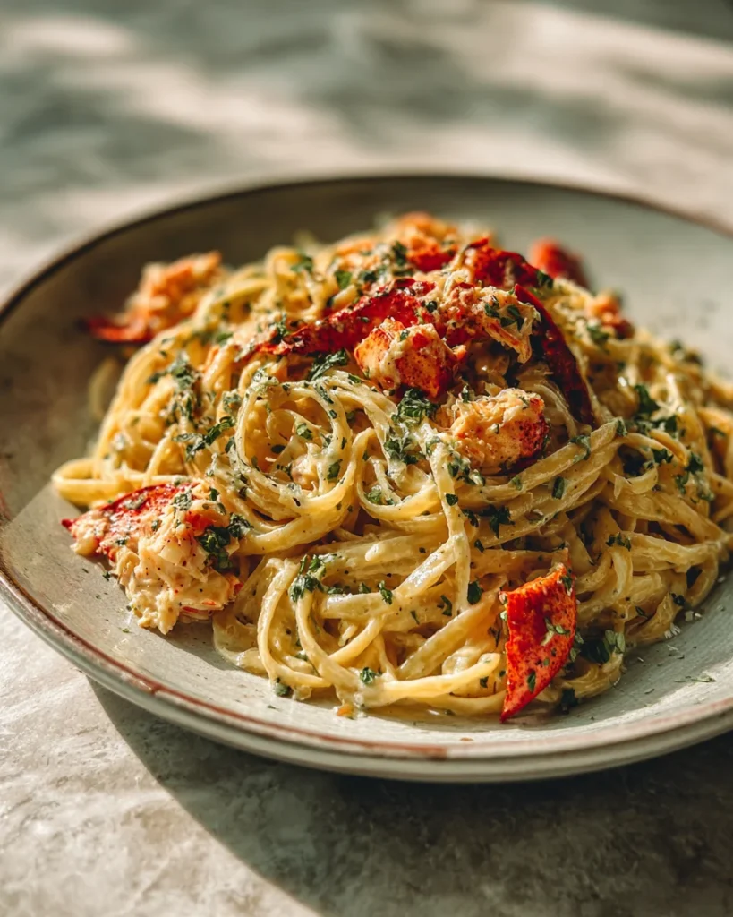 Creamy Lobster Pasta Recipe