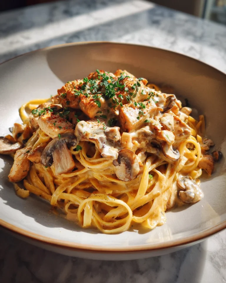 Creamy Mushroom Chicken Pasta