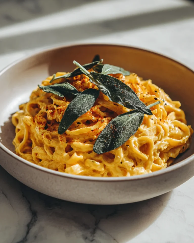 Creamy Pumpkin Pasta with Sage