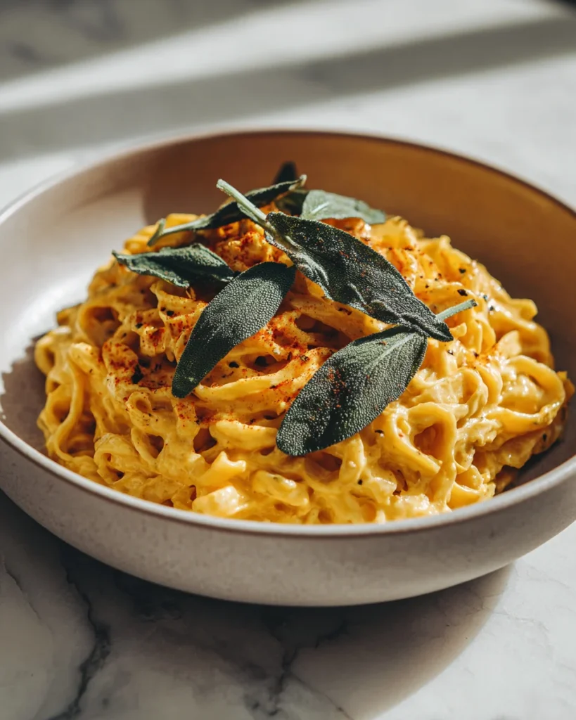 Creamy Pumpkin Pasta with Sage