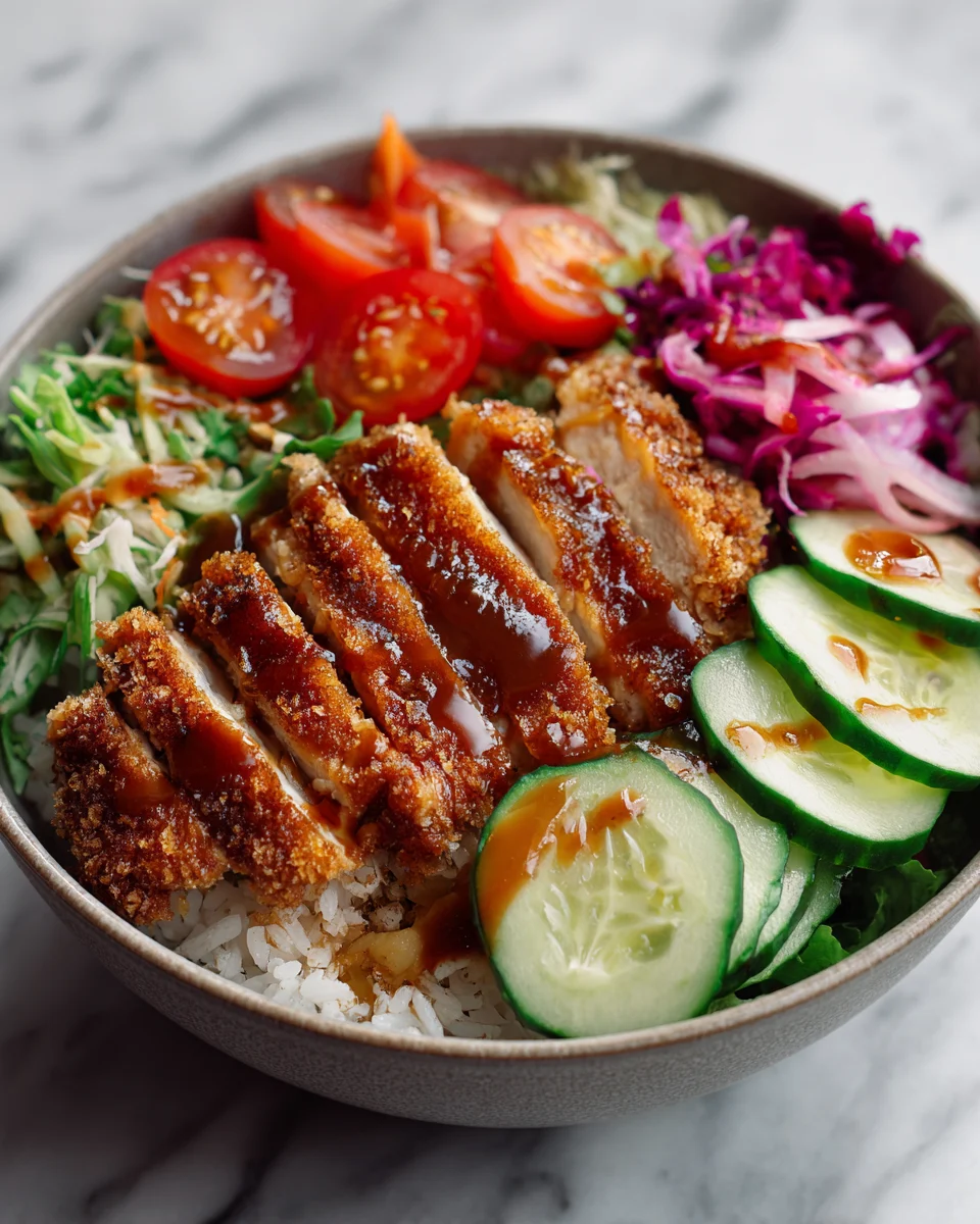 Crispy Chicken Katsu Bowl: A Delightful Fusion of Flavor and Texture