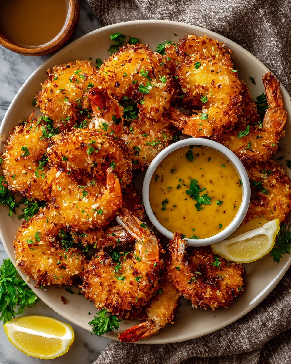 Crispy Coconut Shrimp with Mango Dip