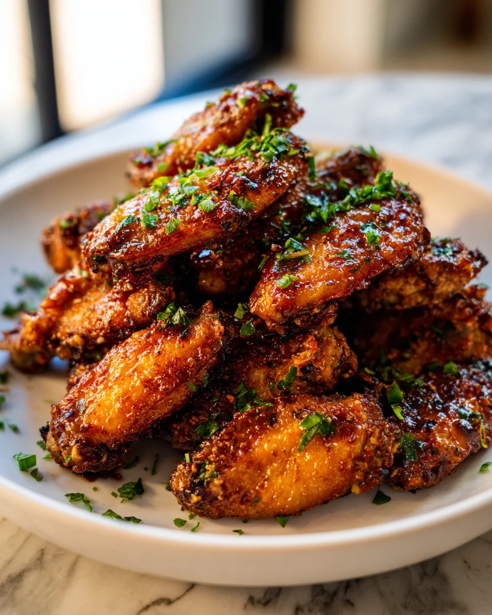 Crispy Honey Soy Chicken Wings