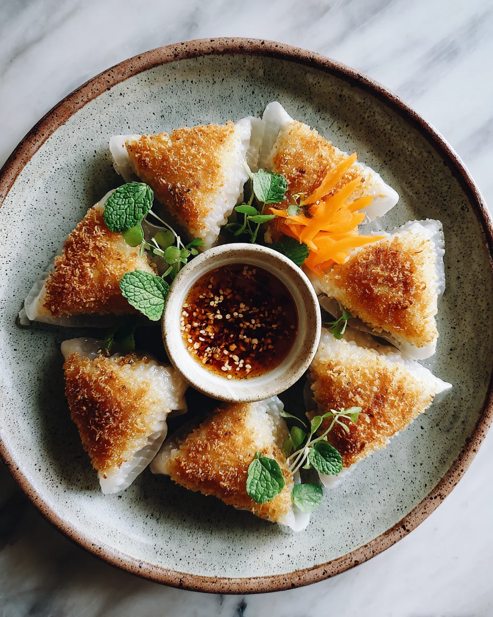 Crispy Rice Paper Dumplings