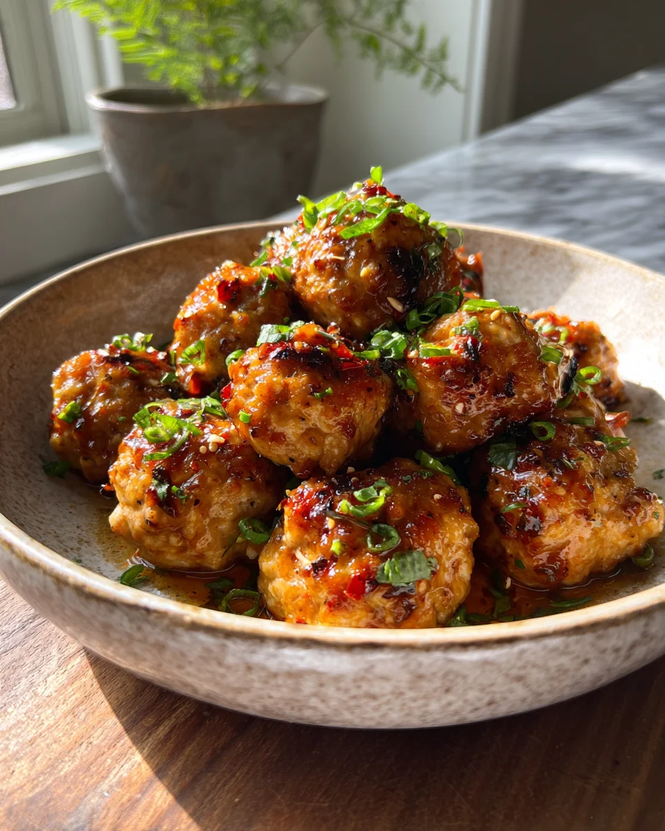 Firecracker Chicken Meatballs