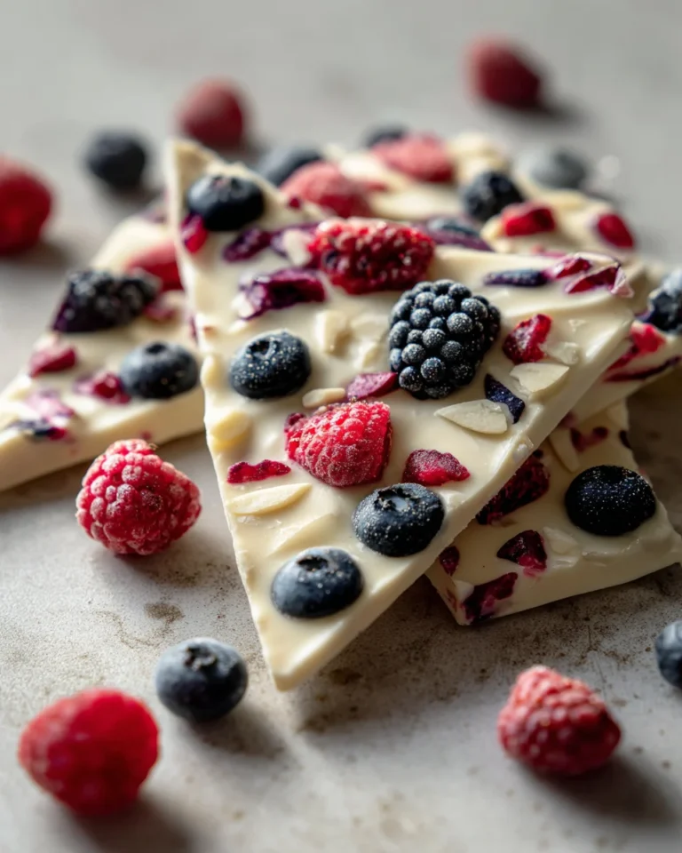 Frozen Yogurt Berry Bark