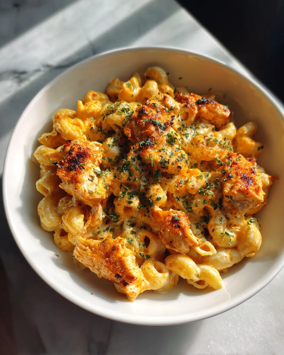Photo of featured for Savory Garlic Butter Chicken Mac Cheese: A Flavorful Twist on a Classic Dish