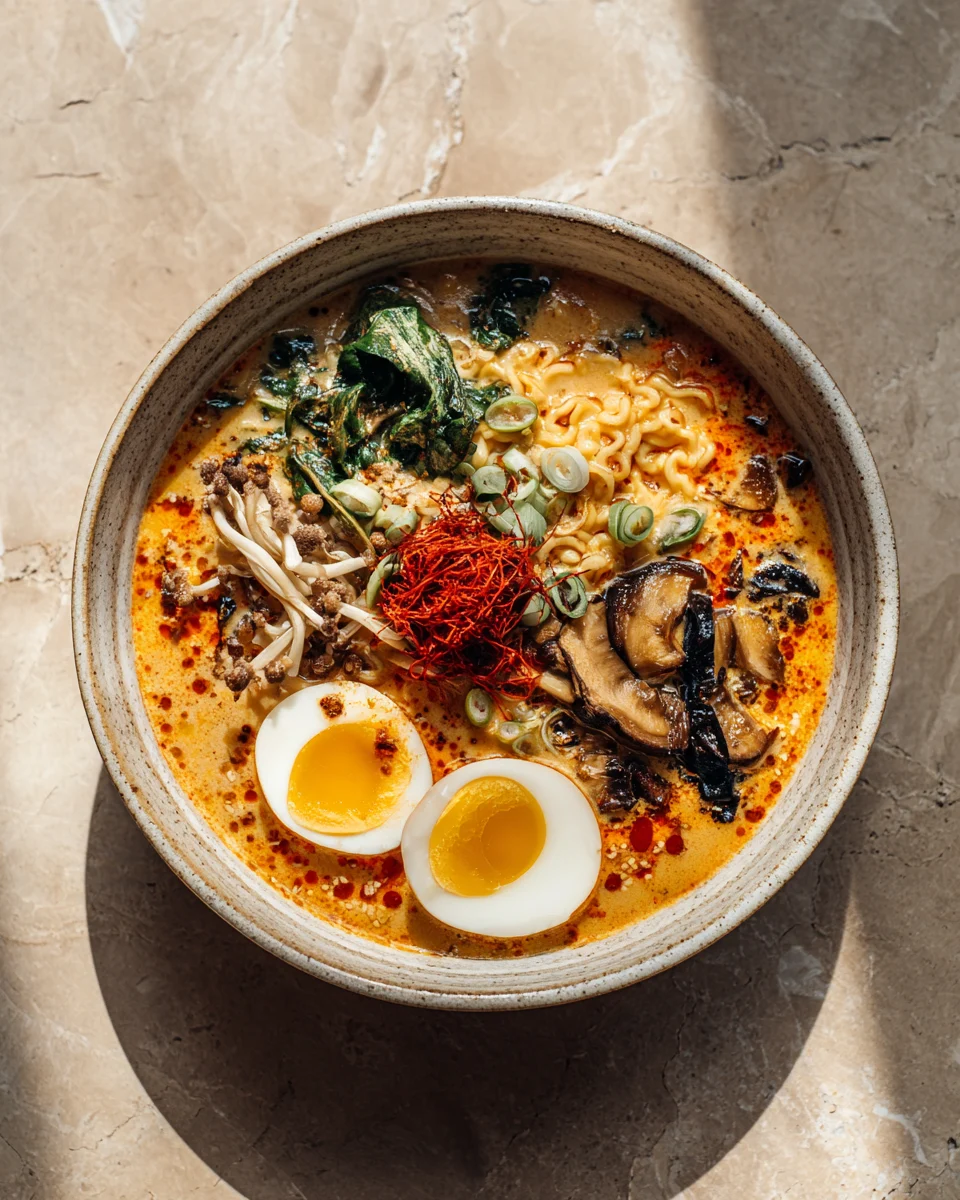 Garlic Chili Butter Ramen Bowl