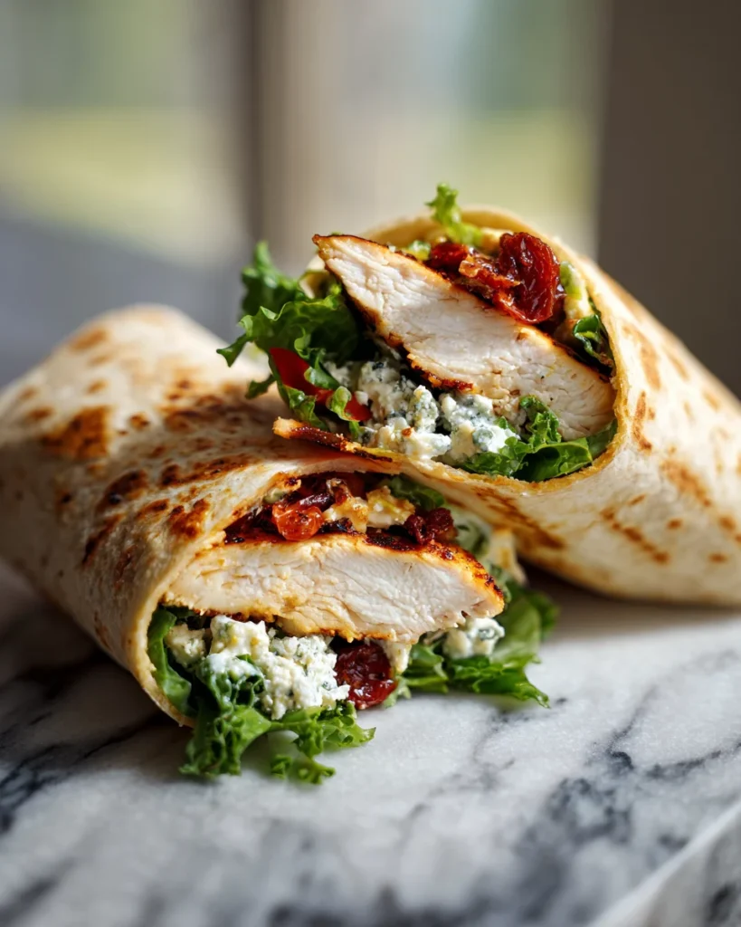 Grilled Chicken Caesar Salad Wrap