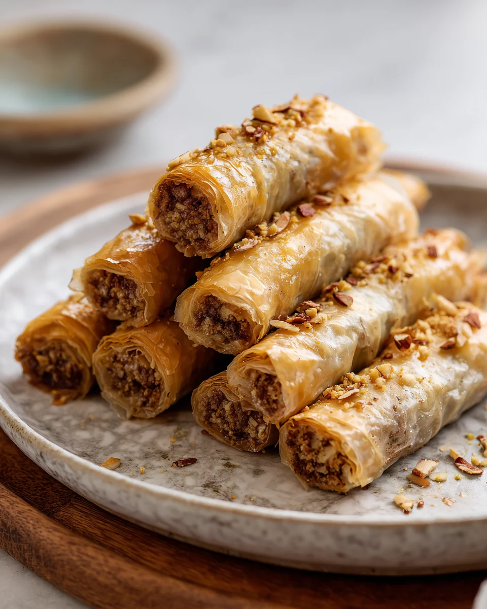 Honey Almond Baklava Rolls: A Sweet Twist on a Classic
