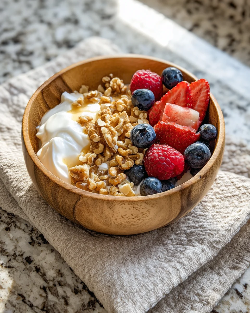 Honey Walnut Greek Yogurt Bowl
