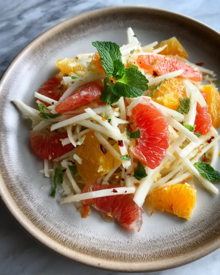 Photo of featured for Fresh and Zesty Jicama Citrus Salad: A Refreshing Delight