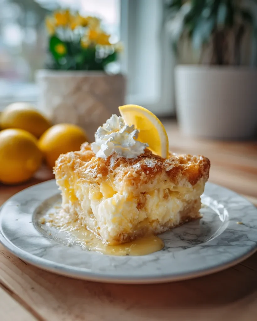 Lemon Cream Cheese Dump Cake