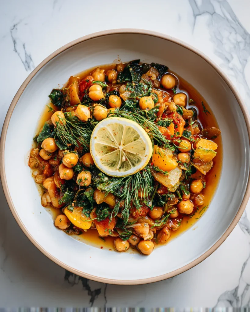 Lemon Herb Chickpea Stew