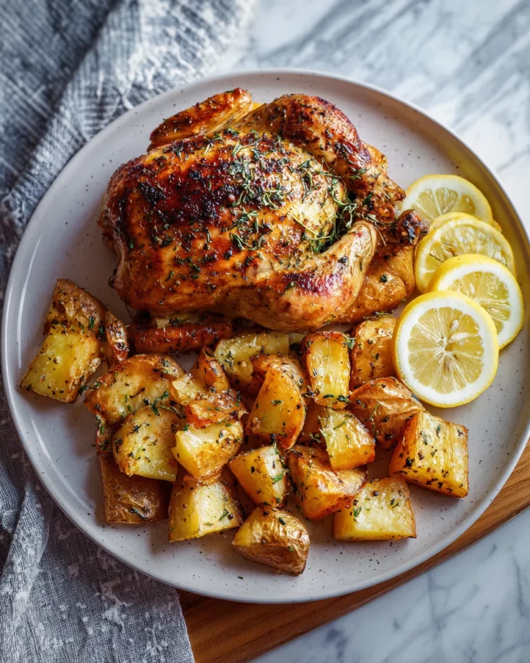 Lemon Herb Roasted Chicken and Potatoes