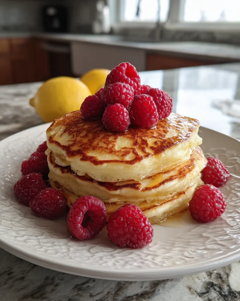 Lemon Ricotta Pancake Stack